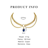 Deya Layered Necklace - Blue