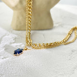 Deya Layered Necklace - Blue