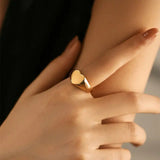 Heart Shape Gold Ring