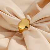 Heart Shape Gold Ring