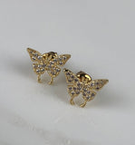 Monarch Butterfly Studs - Gold